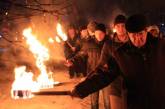 В Первомайске "Свобода" провела факельное шествие в честь героев Крут