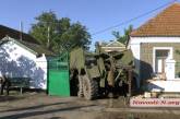 Пьяный военный на «Урале» разнес частное подворье в Николаеве