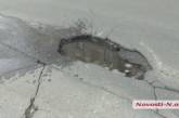 Николаевские водители назвали очередную яму на дороге именем мэра Сенкевича