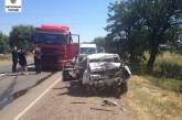 На Николаевщине грузовик ударил «ВАЗ»: пострадали два человека