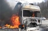 В Одессе горел грузовик