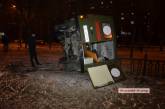В центре Николаева перевернулся автомобиль «скорой помощи»