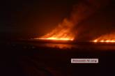 Под Николаевом пылает мощный пожар: горят плавни на Южном Буге