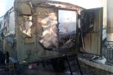 На Николаевщине спасатели ликвидировали пожар полицейского "ГАЗ-66"