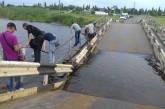 На Николаевщине снова подтопило понтонный мост
