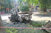 В центре Одессы взорвалось авто