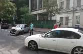 В центре Киева в одном ДТП столкнулись шесть автомобилей