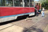 В Николаеве у трамвая на ходу отпало колесо - он сошел с рельсов 