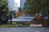 В Николаеве работники "ЭЛУ автодорог" уничтожили несколько декоративных клумб 