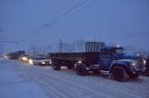 Сотрудники ГАИ Николаевской области ликвидировали затор на дороге, образовавшийся из-за заглохшего грузовика
