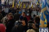 На "МихоМайдане" активисты потолкались с полицией из-за палаток