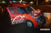 В центре Николаеве «Шкода» с эмблемой Coca-Cola врезалась в маршрутку