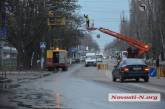 В Николаеве из-за обрыва контактной сети частично заблокирован проезд по пр. Мира