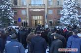Пенсионеры силовых структур собрались на митинг возле Николаевской ОГА