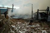 В Коблево на берегу горели домики для отдыха