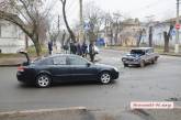 Появилось видео ДТП с тремя автомобилями в центре Николаева