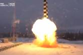 В России показали испытания нового ракетного комплекса "Сармат"