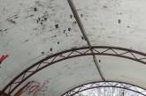 Николаевцы просят очистить крышу навеса остановки от чайных пакетиков. ФОТО