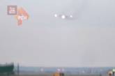 Опубликовано видео аварийной посадки огромного лайнера в Подмосковье 