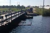 На Николаевщине Пересадовский понтонный мост вновь частично погрузился под воду