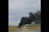 Истребитель-перехватчик МиГ-31БМ загорелся на аэродроме в России