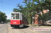В Николаеве с рельсов сошел трамвай: движение приостановлено