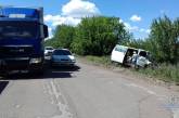 На Николаевщине после столкновения с грузовиком Volkswagen слетел с дороги