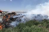 В Вознесенске пылал масштабный пожар на мусорной свалке 