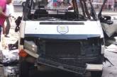 В Каменском взорвался микроавтобус с депутатом внутри.ВИДЕО