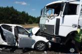 В Херсонской области легковушка влетела в стоящий грузовик, погибли двое детей