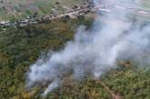 Появилось видео масштабного пожара леса на более 10 га земли под Вознесенском