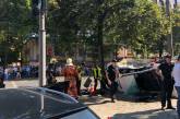 Патрульное авто таранило прохожих: появилось видео первых минут аварии в Сумах