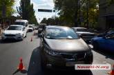 Из-за незначительного ДТП в центре Николаева образовалась пробка