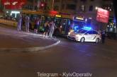 В Киеве троллейбус врезался в патрульный автомобиль полиции
