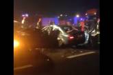 В Польше столкнулось 16 авто, есть погибший и 11 пострадавших. ВИДЕО