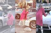 Раскрыта персона девушки, измолотившей топором Porsche в центре Киева