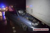 На въезде в Николаев «Ланос» врезался в грузовик