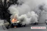 В Николаеве загорелся  микроавтобус