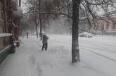 На Полтавщине из-за снегопада закрыли дороги, а дети завтра не идут в школу