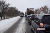 Дорога из Николаева в Одессу: гололед, «снежная каша», множество ДТП. ВИДЕО