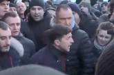 "Путин кто такой? Правильно, - @ло". Появилось видео перепалки Зеленского с ветеранами АТО во Львове