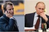 Путин и Макрон по телефону обсудили Украину