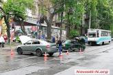 В центре Николаева из-за аварии  заблокировано движение трамваев