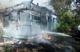 В Очакове в пансионате сгорел еще один деревянный домик