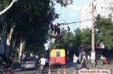 В центре Николаева оборвалась контактная троллейбусная сеть