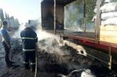 Под Николаевом в прицепе грузовика загорелся уголь