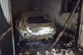 В Доманевке полностью сгорел гараж с автомобилем