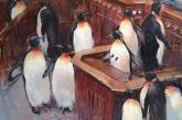 Шаурма, пингвины в Раде и старушки на гироскутерах - Зеленский выбрал картины для Офиса президента