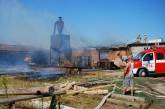 Целый день спасатели ликвидировали пожар столярного цеха под Николаевом