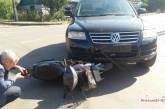 В Первомайске «Фольксваген» сбил мопед: пострадал водитель
